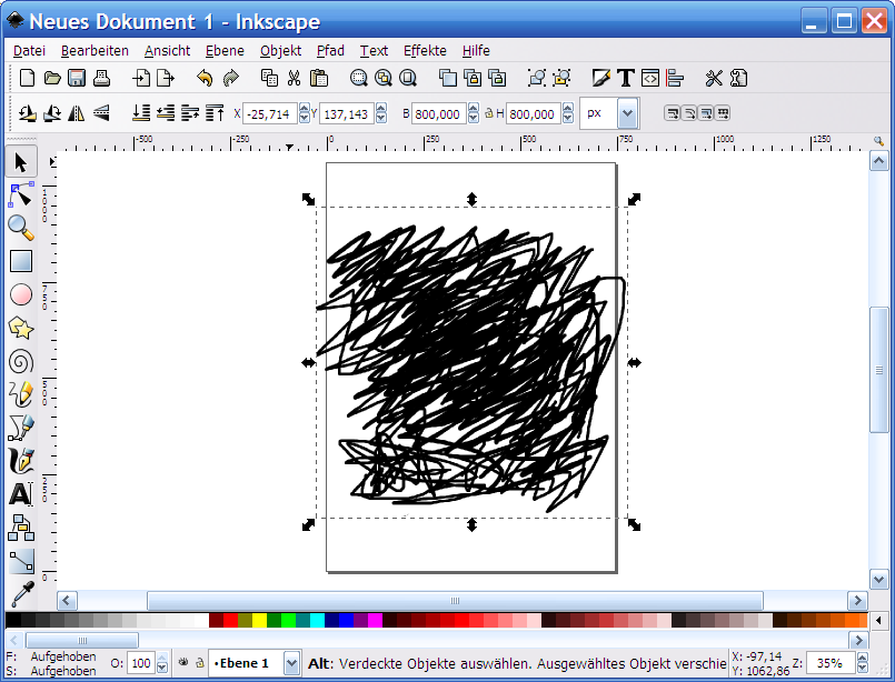 Import in Inkscape