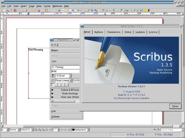 scribus download not visible in print preview
