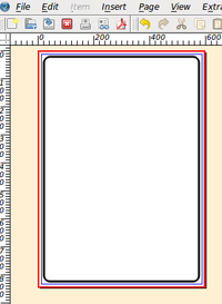 simple rectangle made with scribus python script