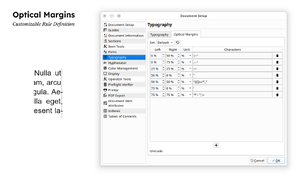 Scribus 1.7.0 optical margins