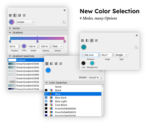 Scribus 1.7.0 paint selection